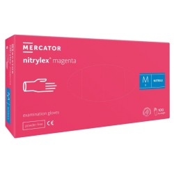 Mercator Nitrylex Magenta, Nitrylowe rękawiczki ochronne, rozm. M