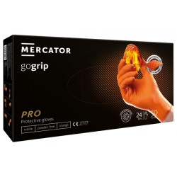Mercator gogrip orange, Nitrylowe rękawiczki ochronne, rozm. S, 50 szt.