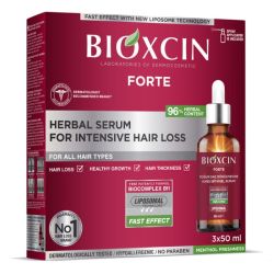 Bioxcin Forte Serum do skóry głowy przeciw silnemu wypadaniu włosów 3×50 ml