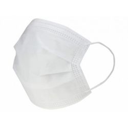 Maseczka chirurgiczna OPERO, 50 sztuk trójwarstwowa biała
