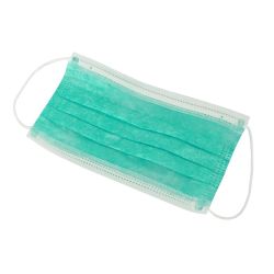 Maseczka chirurgiczna OPERO, 50 sztuk trójwarstwowa zielona