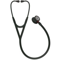Stetoskop 3M Littmann Cardiology IV Black-Finish ( przewód i lira czarny, czerwony trzonek) 6200