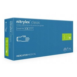 Mercator Nitrylex Classic Nitrylowe rękawiczki ochronne, rozm. S, 100 szt.